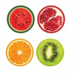 Pernute de podea moi colorate cu frunte pentru copii set de 4 buc